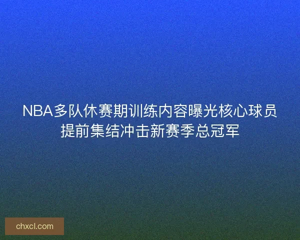 NBA多队休赛期训练内容曝光核心球员提前集结冲击新赛季总冠军 NBA多队休赛期训练内容曝光核心球员提前集结冲击新赛季总冠军